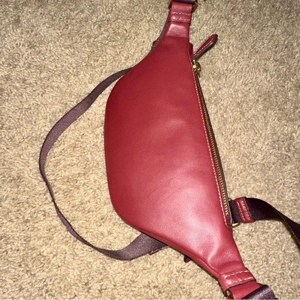 COACH Leather Warren Bag - Houndstooth Print